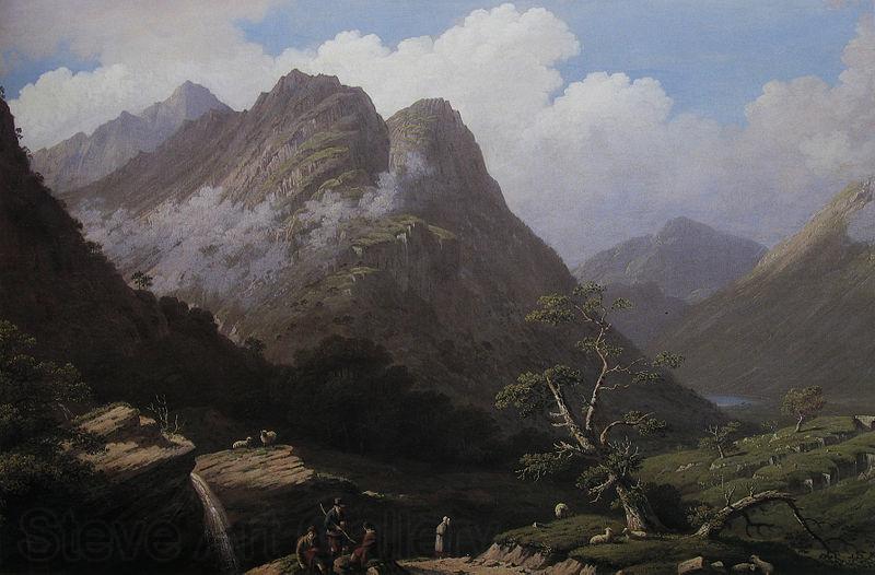 John Knox Glencoe Norge oil painting art